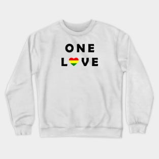 1one Love Black Text Crewneck Sweatshirt